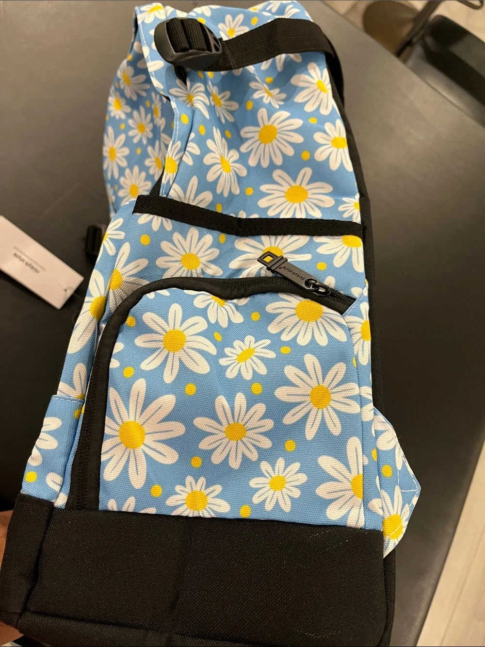 Rickyh Style Blue Daisy Print Backpack